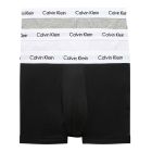 Calvin Klein Cotton Stretch Hip Trunk 3 Pack U2662 Black/Grey/White