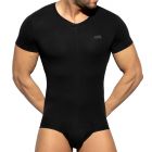 ES Collection Cotton Bodysuit UN486 Black Mens Underwear