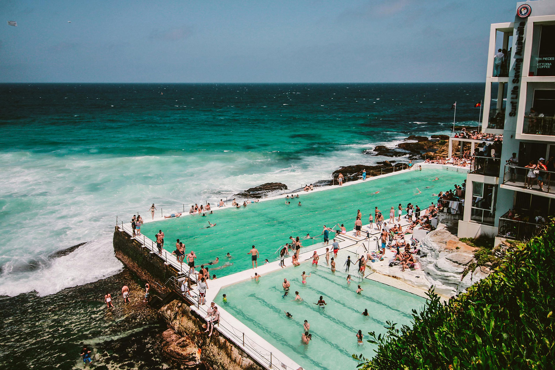Seaside swimming pool, by Belle Co