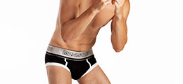 Addicted Metallic Short AD562 Silver Mens Underwear