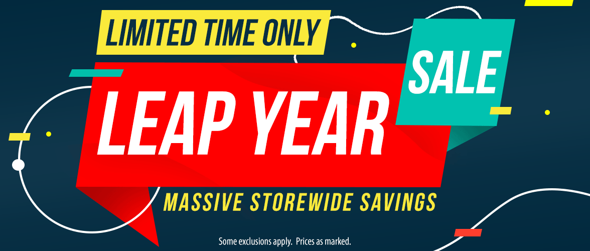Massive Leap Year Sale On Now