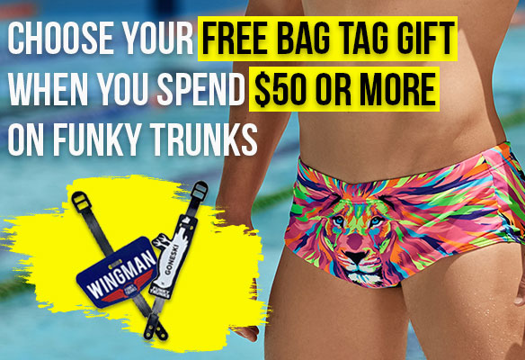 Free Funky Trunks Bag Tag Offer