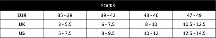CK_socks_sizechart